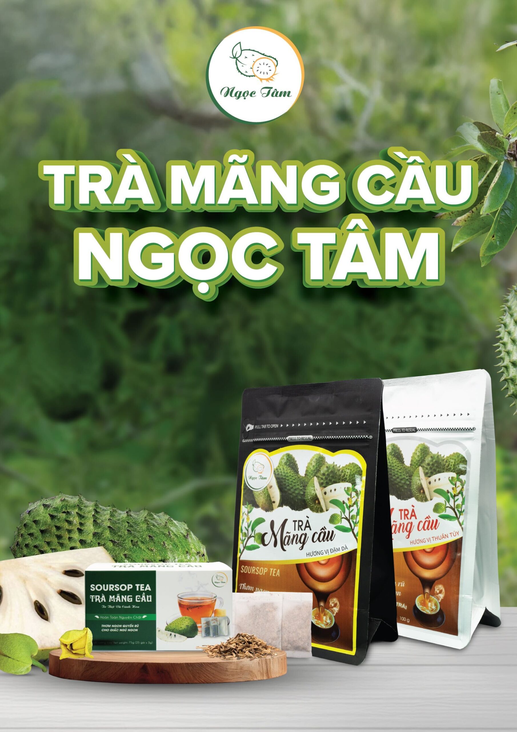 The poster of 3 types of tea